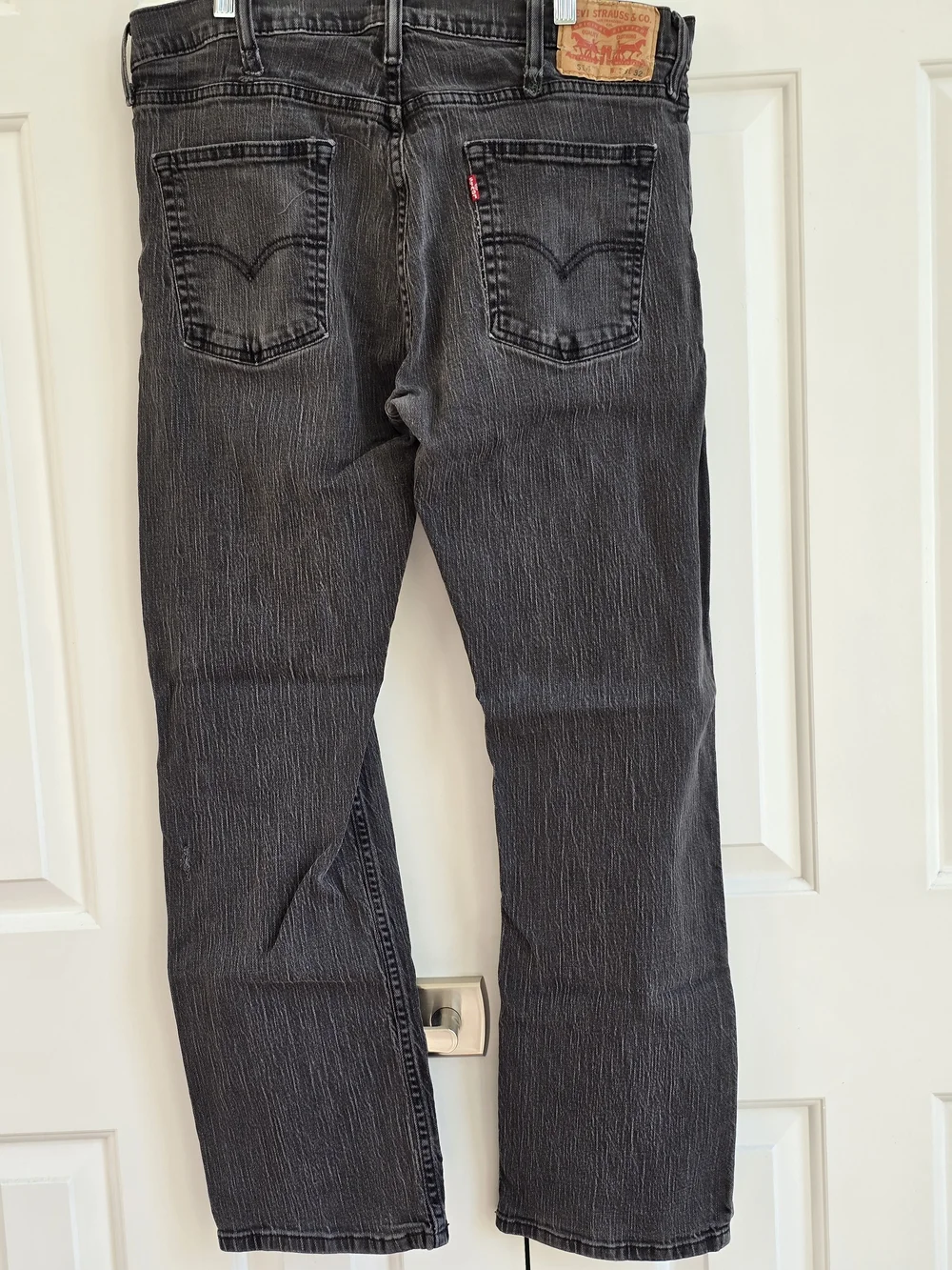 Levi's Men's Straight Jeans in Washed Black